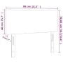 Cabecero con LED cuero sintético gris 80x5x78/88 cm de vidaXL, Cabeceros y pies de cama - Ref: Foro24-3121408, Precio: 51,95 ...