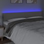 Cabecero con LED cuero sintético gris 200x5x78/88 cm de vidaXL, Cabeceros y pies de cama - Ref: Foro24-3121444, Precio: 77,59...