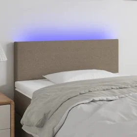 Kopfteil mit LED aus taupegrauem Stoff 80x5x78/88 cm von vidaXL, Kopf- und Fußteile - Ref: Foro24-3121310, Preis: 44,29 €, Ra...