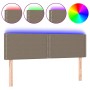 Cabecero con LED de tela gris taupe 144x5x78/88 cm de vidaXL, Cabeceros y pies de cama - Ref: Foro24-3121474, Precio: 50,88 €...