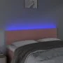 Cabecero con LED de terciopelo rosa 144x5x78/88 cm de vidaXL, Cabeceros y pies de cama - Ref: Foro24-3121385, Precio: 64,30 €...