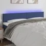 Blue fabric headboard with LED 200x5x78/88 cm by vidaXL, Headboards and footboards - Ref: Foro24-3121360, Price: 61,18 €, Dis...