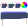 Blue fabric headboard with LED 200x5x78/88 cm by vidaXL, Headboards and footboards - Ref: Foro24-3121360, Price: 61,18 €, Dis...