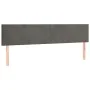 Dunkelgraues Samtkopfteil mit LED 200x5x78/88 cm von vidaXL, Kopf- und Fußteile - Ref: Foro24-3121399, Preis: 55,47 €, Rabatt: %