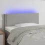 Light gray fabric headboard with LED 90x5x78/88 cm by vidaXL, Headboards and footboards - Ref: Foro24-3121454, Price: 44,08 €...