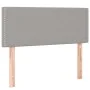 Light gray fabric headboard with LED 90x5x78/88 cm by vidaXL, Headboards and footboards - Ref: Foro24-3121454, Price: 44,08 €...