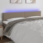 Cabecero con LED de tela gris taupe 200x5x78/88 cm de vidaXL, Cabeceros y pies de cama - Ref: Foro24-3121358, Precio: 78,03 €...