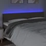 Headboard with LED in taupe gray fabric 200x5x78/88 cm by vidaXL, Headboards and footboards - Ref: Foro24-3121358, Price: 76,...