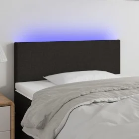 Kopfteil aus schwarzem Stoff mit LED 80x5x78/88 cm von vidaXL, Kopf- und Fußteile - Ref: Foro24-3121308, Preis: 36,14 €, Raba...