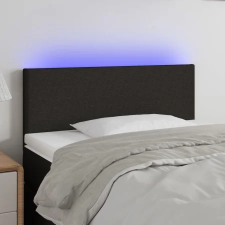Cabecero con LED de tela negro 80x5x78/88 cm de vidaXL, Cabeceros y pies de cama - Ref: Foro24-3121308, Precio: 36,14 €, Desc...