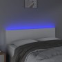 Cabecero con LED cuero sintético blanco 144x5x78/88 cm de vidaXL, Cabeceros y pies de cama - Ref: Foro24-3121423, Precio: 66,...