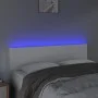 Kopfteil mit LED, weißem Kunstleder, 144 x 5 x 78/88 cm von vidaXL, Kopf- und Fußteile - Ref: Foro24-3121423, Preis: 83,19 €,...