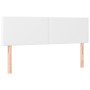 Cabecero con LED cuero sintético blanco 144x5x78/88 cm de vidaXL, Cabeceros y pies de cama - Ref: Foro24-3121423, Precio: 66,...
