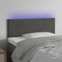 Dark gray velvet headboard with LED 80x5x78/88 cm by vidaXL, Headboards and footboards - Ref: Foro24-3121363, Price: 39,30 €,...