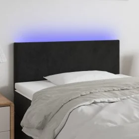 Black velvet headboard with LED 90x5x78/88 cm by vidaXL, Headboards and footboards - Ref: Foro24-3121370, Price: 47,25 €, Dis...