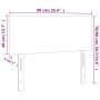 Cabecero con LED de terciopelo negro 90x5x78/88 cm de vidaXL, Cabeceros y pies de cama - Ref: Foro24-3121370, Precio: 44,01 €...