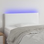 Cabecero con LED cuero sintético blanco 90x5x78/88 cm de vidaXL, Cabeceros y pies de cama - Ref: Foro24-3121411, Precio: 57,7...