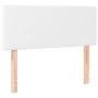Kopfteil mit LED, weißem Kunstleder, 90 x 5 x 78/88 cm von vidaXL, Kopf- und Fußteile - Ref: Foro24-3121411, Preis: 62,22 €, ...