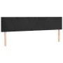 Black velvet headboard with LED 160x5x78/88 cm by vidaXL, Headboards and footboards - Ref: Foro24-3121388, Price: 70,11 €, Di...