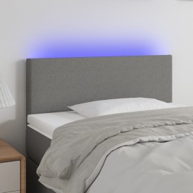 Cabecero con LED de tela gris oscuro 80x5x78/88 cm de vidaXL, Cabeceros y pies de cama - Ref: Foro24-3121307, Precio: 35,15 €...