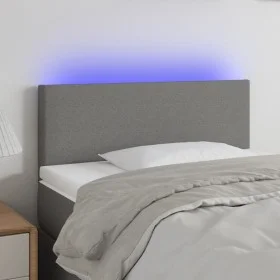Kopfteil mit LED aus dunkelgrauem Stoff 80x5x78/88 cm von vidaXL, Kopf- und Fußteile - Ref: Foro24-3121307, Preis: 38,72 €, R...