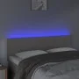 Cabecero con LED cuero sintético negro 144x5x78/88 cm de vidaXL, Cabeceros y pies de cama - Ref: Foro24-3121426, Precio: 55,2...