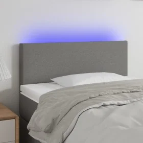Cabecero con LED de tela gris oscuro 100x5x78/88 cm de vidaXL, Cabeceros y pies de cama - Ref: Foro24-3121323, Precio: 48,87 ...