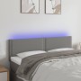 Cabecero con LED de tela gris oscuro 144x5x78/88 cm de vidaXL, Cabeceros y pies de cama - Ref: Foro24-3121471, Precio: 51,64 ...