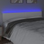 Cabecero con LED cuero sintético blanco 180x5x78/88 cm de vidaXL, Cabeceros y pies de cama - Ref: Foro24-3121435, Precio: 83,...