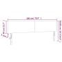 Cabecero con LED cuero sintético blanco 180x5x78/88 cm de vidaXL, Cabeceros y pies de cama - Ref: Foro24-3121435, Precio: 83,...
