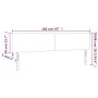 Cream fabric headboard with LED 160x5x78/88 cm by vidaXL, Headboards and footboards - Ref: Foro24-3121343, Price: 66,94 €, Di...