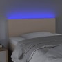 Cabecero con LED cuero sintético color capuchino 90x5x78/88 cm de vidaXL, Cabeceros y pies de cama - Ref: Foro24-3121415, Pre...