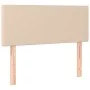 Cabecero con LED cuero sintético color capuchino 90x5x78/88 cm de vidaXL, Cabeceros y pies de cama - Ref: Foro24-3121415, Pre...