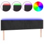 Cabecero con LED de terciopelo negro 200x5x78/88 cm de vidaXL, Cabeceros y pies de cama - Ref: Foro24-3121400, Precio: 78,50 ...