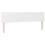 Headboard with LED white synthetic leather 200x5x78/88 cm by vidaXL, Headboards and footboards - Ref: Foro24-3121441, Price: ...
