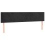 Cabecero con LED de terciopelo negro 200x5x78/88 cm de vidaXL, Cabeceros y pies de cama - Ref: Foro24-3121400, Precio: 78,50 ...