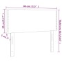 Cabecero con LED de tela color crema 80x5x78/88 cm de vidaXL, Cabeceros y pies de cama - Ref: Foro24-3121451, Precio: 35,62 €...