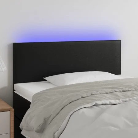 Kopfteil mit LED aus schwarzem Kunstleder 100x5x78/88 cm von vidaXL, Kopf- und Fußteile - Ref: Foro24-3121416, Preis: 40,28 €...
