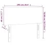 Kopfteil mit LED aus schwarzem Kunstleder 100x5x78/88 cm von vidaXL, Kopf- und Fußteile - Ref: Foro24-3121416, Preis: 40,28 €...