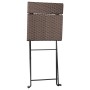 Sillas cafetería plegables 8 uds acero y ratán sintético marrón de vidaXL, Sillas de jardín - Ref: Foro24-3152117, Precio: 33...