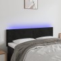 Cabecero con LED de terciopelo negro 144x5x78/88 cm de vidaXL, Cabeceros y pies de cama - Ref: Foro24-3121382, Precio: 61,93 ...