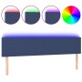 Cabecero con LED de tela azul 180x5x78/88 cm de vidaXL, Cabeceros y pies de cama - Ref: Foro24-3121352, Precio: 63,20 €, Desc...
