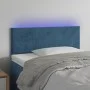 Cabecero con LED de terciopelo azul oscuro 90x5x78/88 cm de vidaXL, Cabeceros y pies de cama - Ref: Foro24-3121372, Precio: 5...