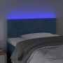 Cabecero con LED de terciopelo azul oscuro 90x5x78/88 cm de vidaXL, Cabeceros y pies de cama - Ref: Foro24-3121372, Precio: 5...
