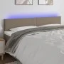 Kopfteil mit LED aus taupegrauem Stoff 160x5x78/88 cm von vidaXL, Kopf- und Fußteile - Ref: Foro24-3121342, Preis: 70,70 €, R...