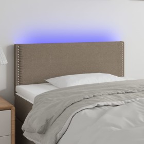 Cabecero con LED de tela gris taupe 100x5x78/88 cm de vidaXL, Cabeceros y pies de cama - Ref: Foro24-3121466, Precio: 37,98 €...