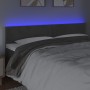 Cabecero con LED de terciopelo gris oscuro 160x5x78/88 cm de vidaXL, Cabeceros y pies de cama - Ref: Foro24-3121387, Precio: ...