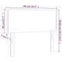 Cabecero con LED de tela marrón oscuro 90x5x78/88 cm de vidaXL, Cabeceros y pies de cama - Ref: Foro24-3121457, Precio: 44,39...