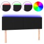 Cabecero con LED de tela negro 144x5x78/88 cm de vidaXL, Cabeceros y pies de cama - Ref: Foro24-3121332, Precio: 55,61 €, Des...