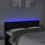 Cabecero con LED de tela negro 144x5x78/88 cm de vidaXL, Cabeceros y pies de cama - Ref: Foro24-3121332, Precio: 56,58 €, Des...